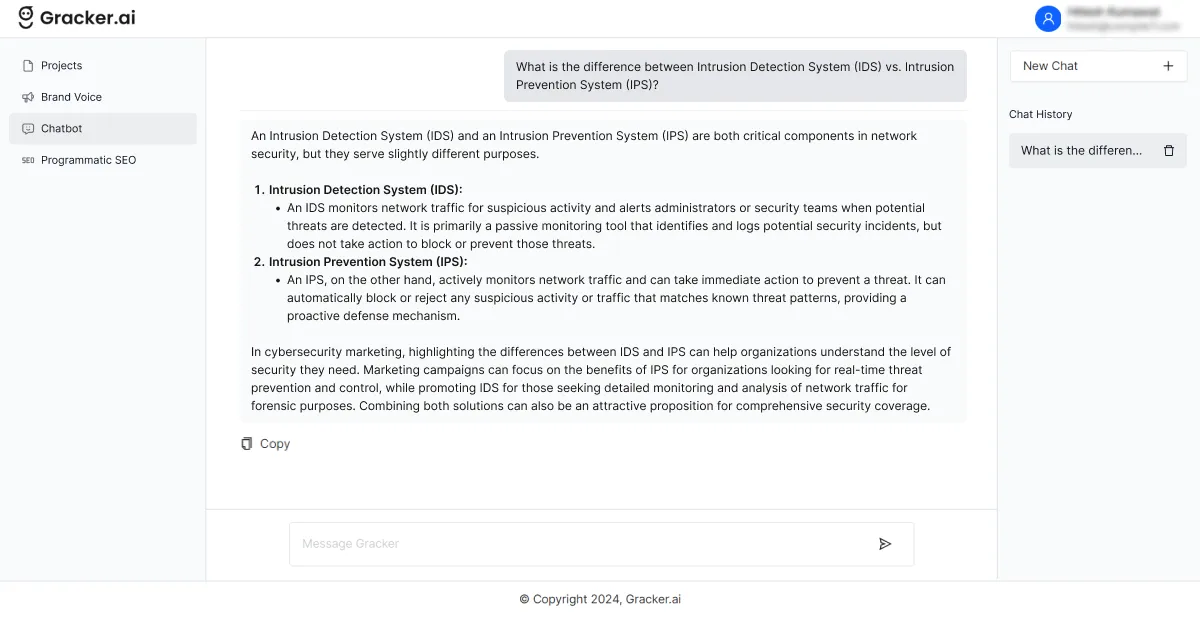 Intrusion Detection System (IDS) vs. Intrusion Prevention System (IPS)