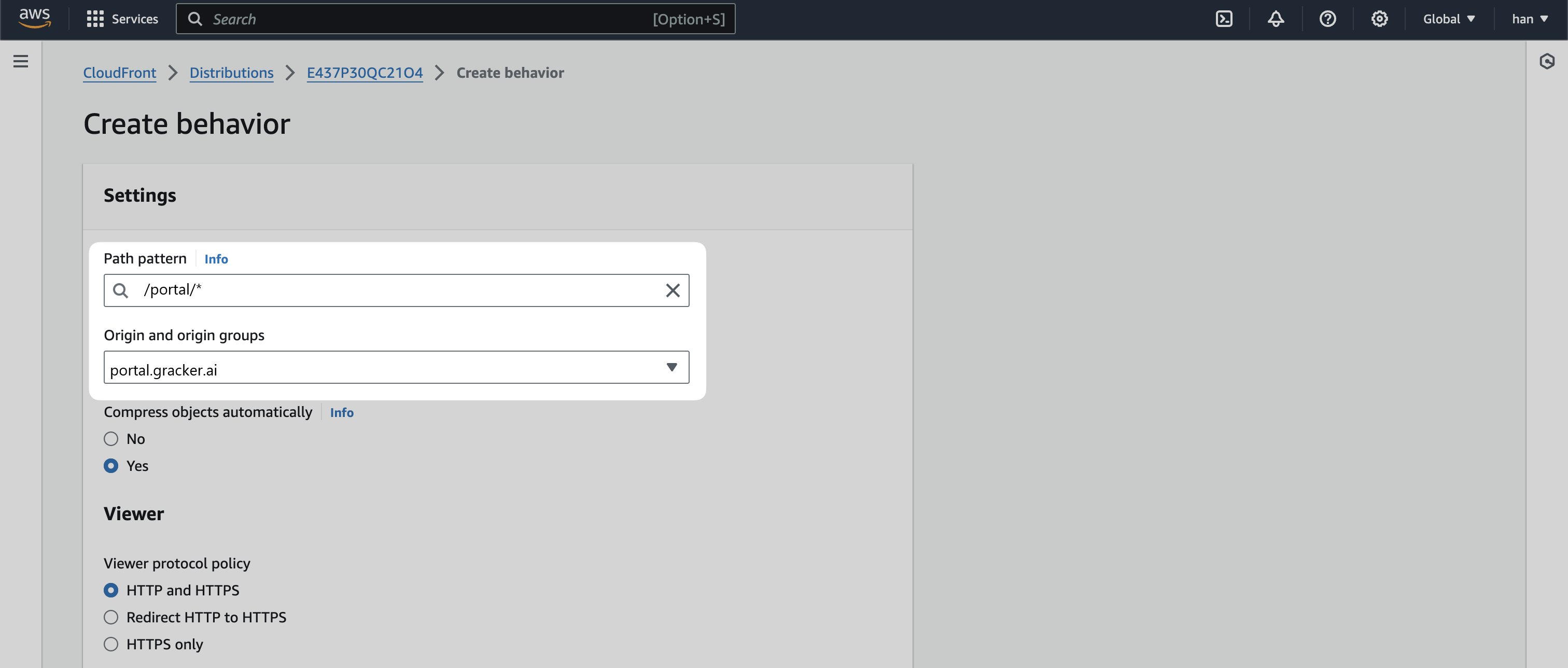 Behavior Configuration 1