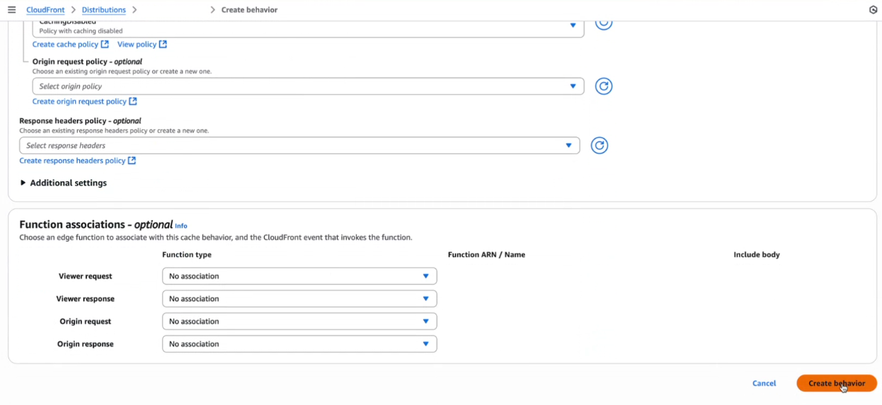 Behavior Configuration 1