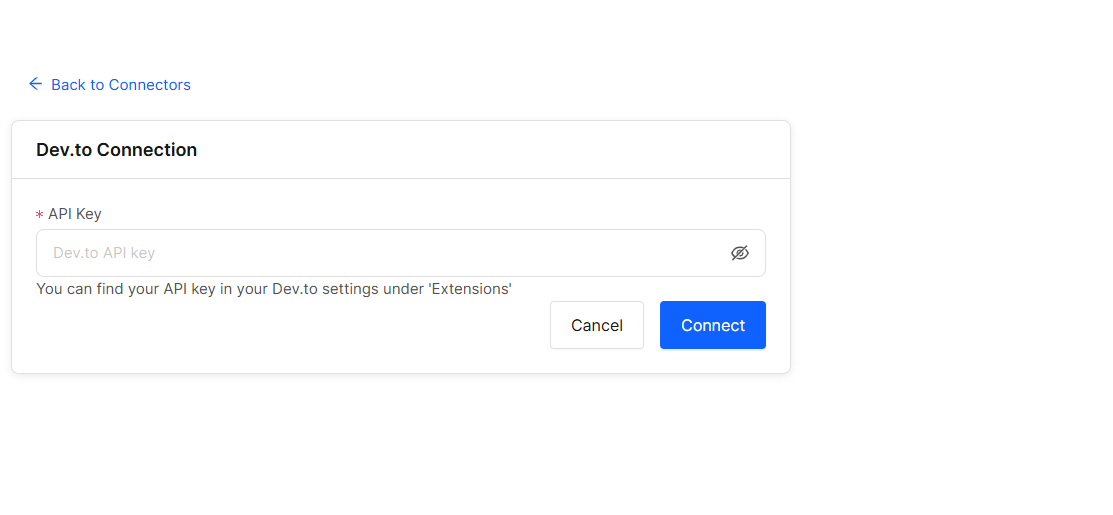 Dev.to Connection