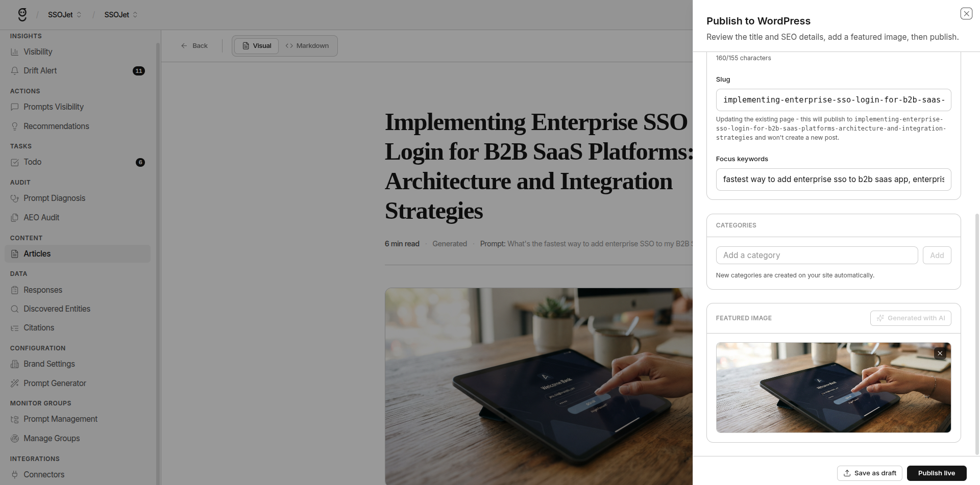 Publish to WordPress