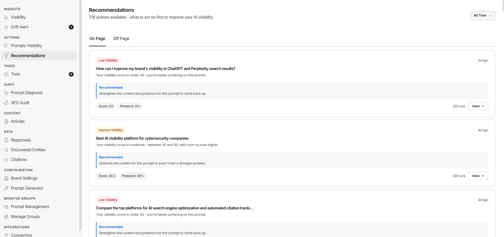 Recommendations