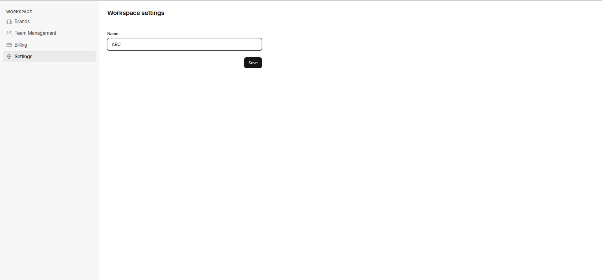 Workspace Settings